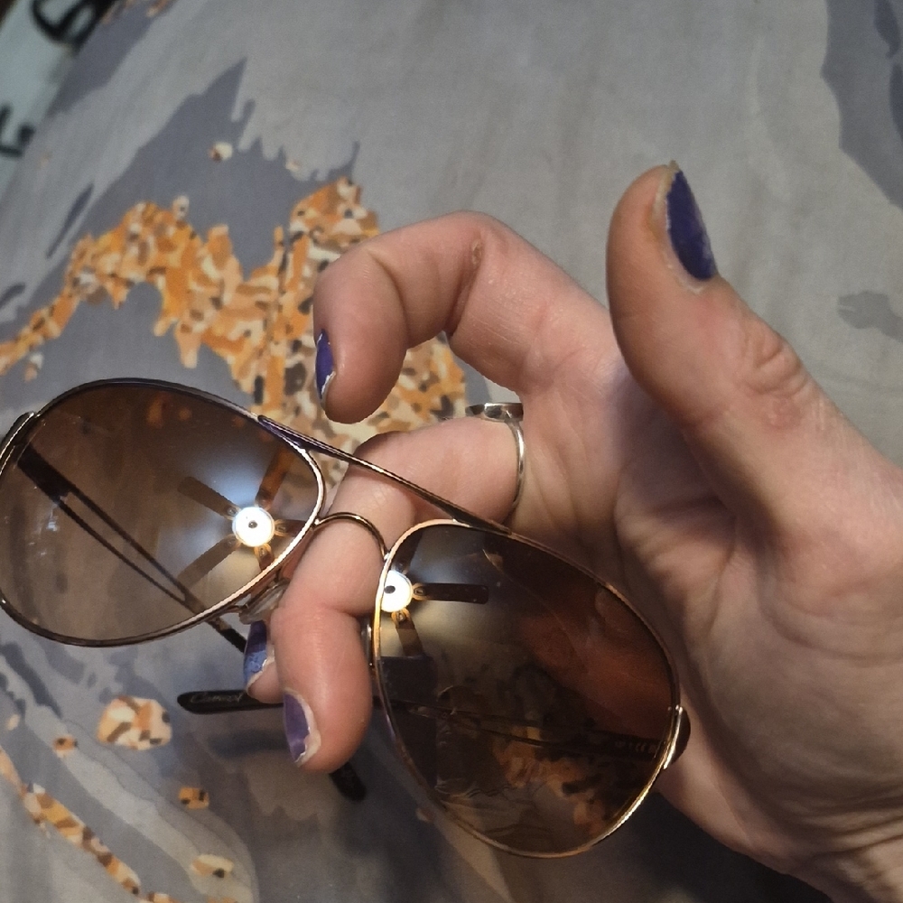 Oakley Brown Aviator Sunglasses - Picture 5 of 7